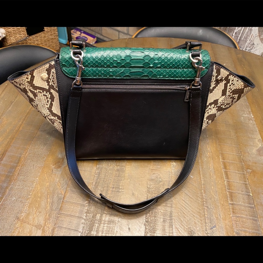 Celine Python Trapeze Bag - Picture 2 of 9